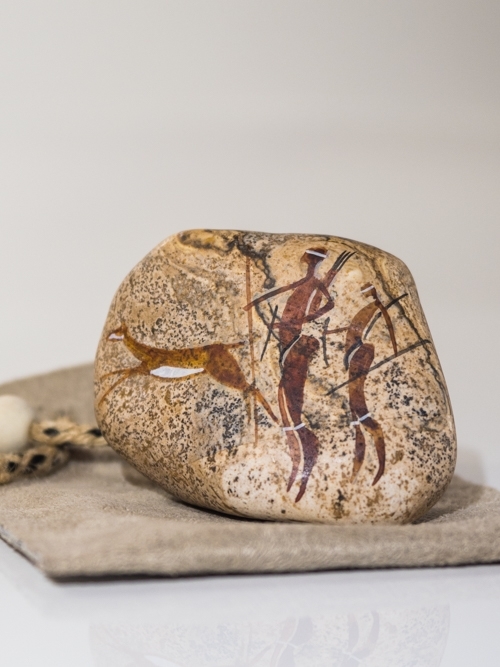 Painted Rock - Hunting Scene