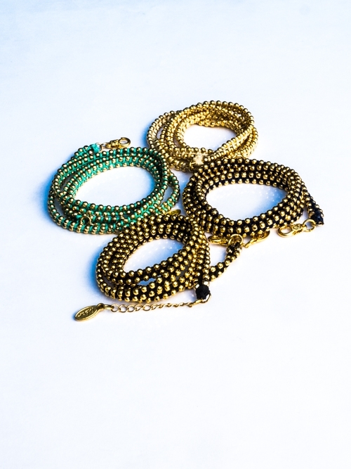 Woven Wrap Around Bracelet Gold