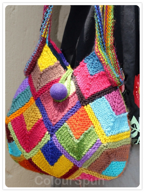 Modular Diamonds Bag - Cotton (knit)