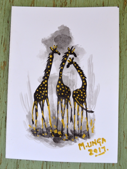 Giraffes Gathering 3