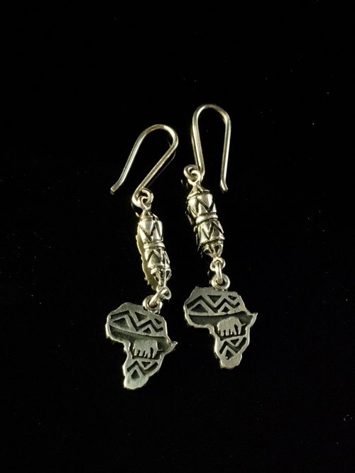 Africa with Elephant Drop Earrings