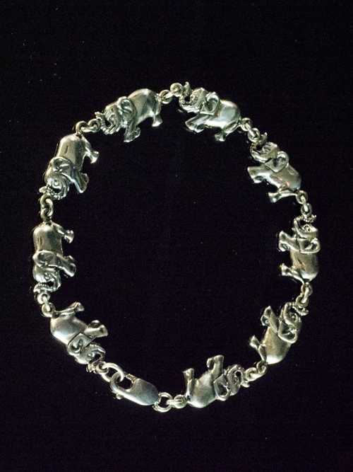 Baby Elephant Light Charm Bracelet