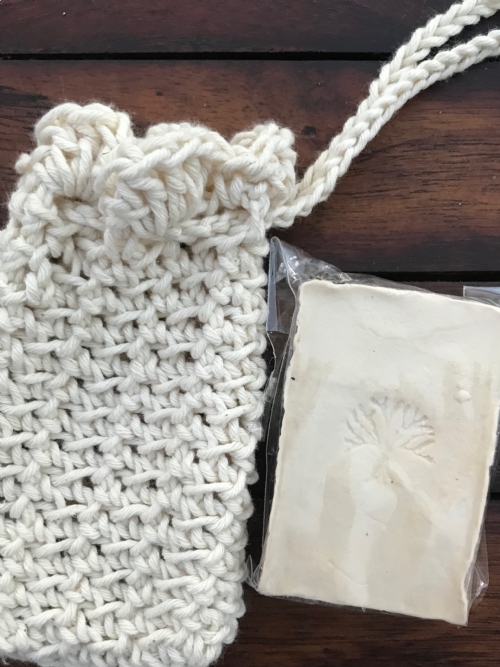 Soap Bag With Bar Of Soap - Natural