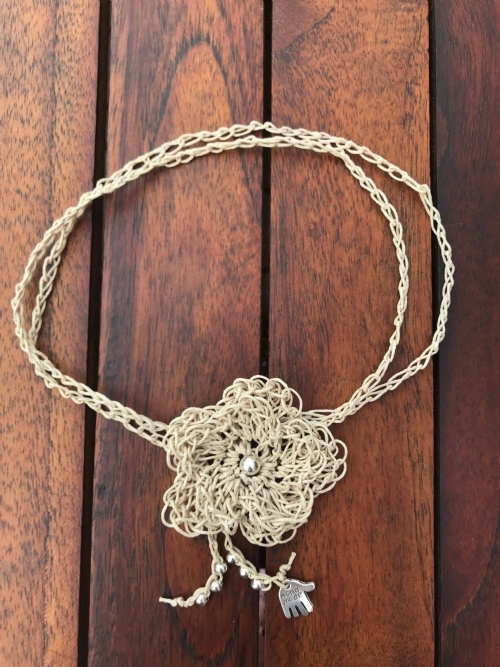 Flower Necklace (Hemp)