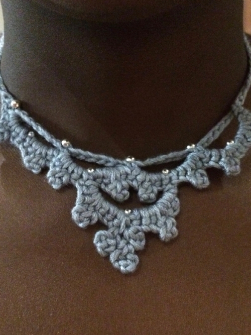 Irish Crochet Necklace (Bamboo)