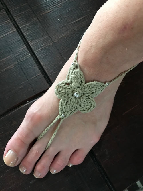 Flower Barefoot Sandals