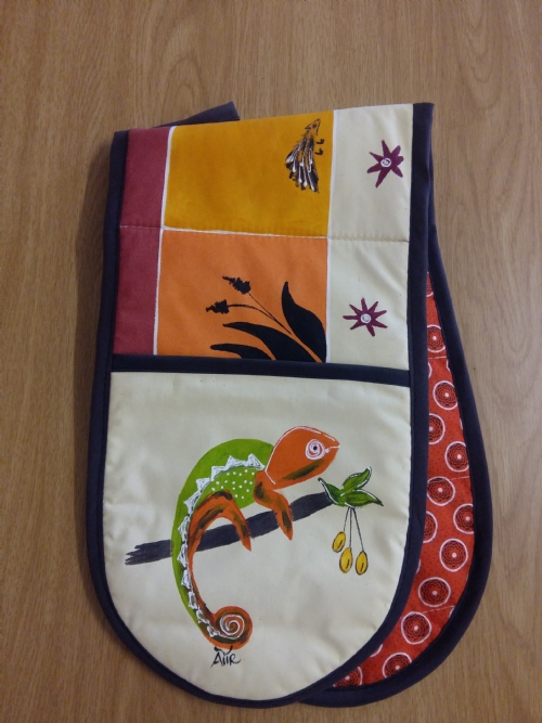 Double Oven Gloves Chameleon