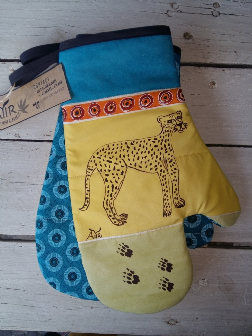 Oven Gloves Cheetah