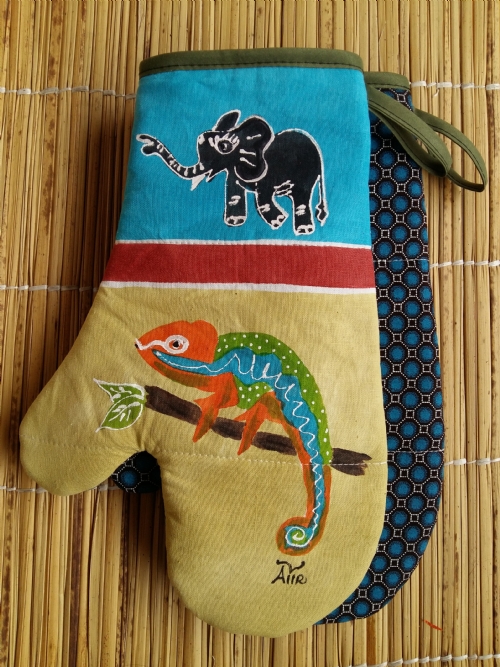 Oven Gloves Chameleon 