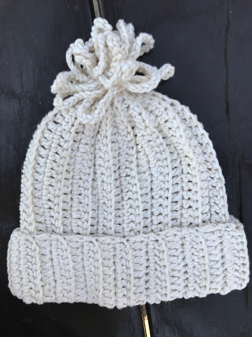 Ribbed Beanie - Natural