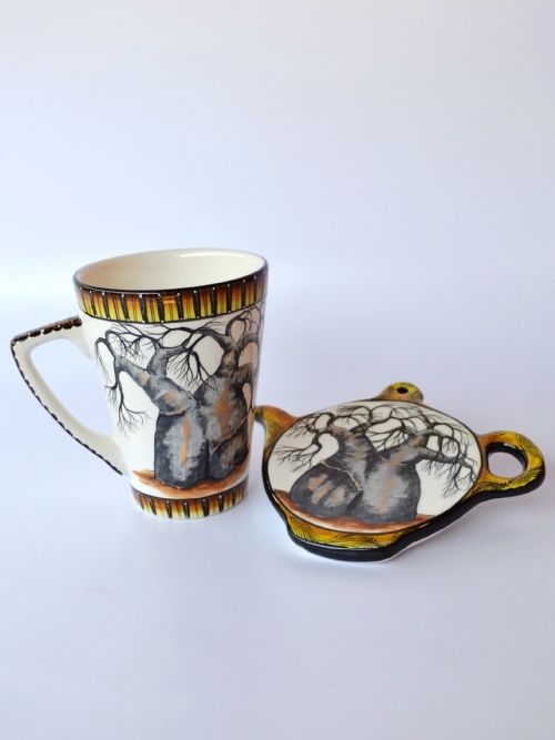 Mug & Teabag Holder Set