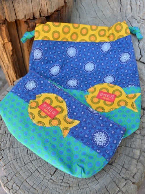 Drawstring Bag & Pencil Case Set - Blue