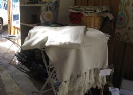 Bamboo and cotton throws