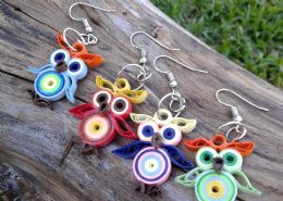 Paper earrings